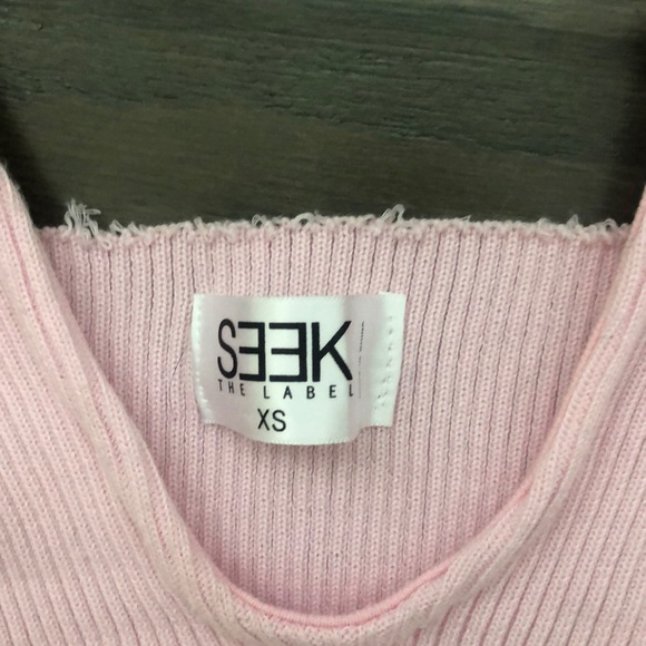 Pink LF Deep V Neck Top - Picture 5 of 5